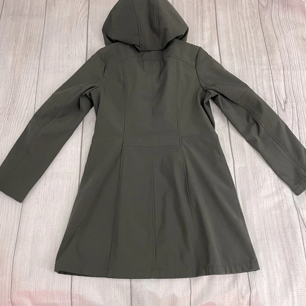 MICHAEL KORS Women’s Gray Fur Lined Lightweight Winter Jacket Size Medium - Picture 5 of 11